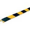 Knuffi degrés 90 tablette Bumper Guard, Type E, 196-3/4" L x 1" W x 1 « H, Black & jaune, 60-6740