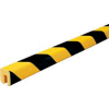 Knuffi étagère Bumper Guard, Type G, 196-3/4" L x 1-1/16" W x 1-1/4 « H, Black & jaune, 60-6760