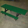 Frog Furnishings Recycled Plastic 8 ft. A-Frame Table, ADA, Green