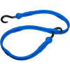 Sangle élastique réglable en polyuréthane de 36 po, crochets en nylon - Bleu - Qté par paquet : 48