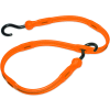 Sangle élastique réglable en polyuréthane de 36 po, crochets en nylon - Orange sécurité - Qté par paquet : 48