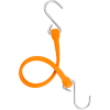 Sangle élastique en polyuréthane robuste de 18 po, crochets en acier galvanisé - Saftey Orange - Qté par paquet : 48