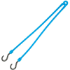 Cordon élastique en polyuréthane robuste de 36 po, crochets en nylon - Bleu - Qté par paquet : 48