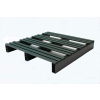 JiFram Rackable & Stackable Extruded Open Deck Pallet, Plastique, 2 voies, 30 « x30 », 1500 Lb Stat Cap, Noir