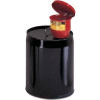 Justrite® 8202 4-1/2" dia. Steel Funnel - Manual-Close Cover & 1" Flame Arrester