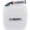 Justrite 12846 VaporTrap™ ONU/DOT tourie avec filtre Kit, HDPE, 13,5 litres, 8 Ports