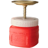 Justrite Plunger Can, 1-Quart, Non-Metallic, Red, 14018