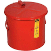 Cuve d’immersion Justrite, 8 27608-Gallon, rouge,