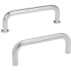 J.W. Winco 425-8-100-CR GN 425 Cabinet "U" Handles Round Steel, with Tapped Holes