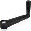 J.W. Winco MV-M Crank Handles, Nylon Plastic, Revolving Handle, Pilot Hole - 6mm, M8 Handle, 5.12"L
