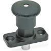 J.W. Winco GN822,8 Mini Indexing Plungers, Zinc Die-Cast, Lock-Out, 0,24"Dia., 0,24"L, 1"H