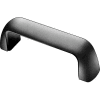 J.W. Winco Plastic Cabinet U-Handle - 5.24"L x 1.02" Dia Black 5/16-18 Tapped Thread