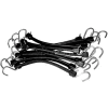 K-Tool KTI-73849 Bungee Cords 15" Epdm Rubber Strap - 10 Pack, Black - Pkg Qty 2