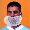Couverture de la barbe en polypropylène, 100 % Latex libre, blanc, 21", 100/sachet