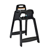 Koala Kare® ECO Chair™ chaise haute, noire, assemblées, 1-Pack