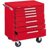 Kennedy® 297XR K2000 Series 29"W X 20"D X 35"H 7 Drawer Red Roller Cabinet