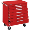 Kennedy® 348XR K2000 Series 34"W X 20"D X 40"H 8 Drawer Red Roller Cabinet