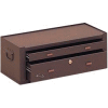 Kennedy® MC22B Signature Series 21-5/8"W X 9-5/8"D X 7-7/8"H 2 Drawer Brown Machinists Chest