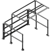 Kee Safety® Pivot Steel Mezzanine Pallet Gate, standard, 72"L x 60"P x 78"H Clearance