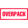 LabelMaster® Étiquettes avec impression « Overpack », 6"L x 2-1/2"W, Blanc/Rouge, 500/Rouleau