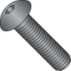 Douille à 10-24 x 5/8 fil grossier bouton tête vis à tête cylindrique - Noir - Paquet de 100