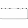 10-24 écrou hexagonal Nylon, Pkg de 2500