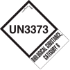 LabelMaster® étiquettes « UN3373 Biological Substance Category B », 2"L x 2-3/4"W, Blanc, Rouleau de 500