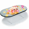 Geneva Lakeside 16"x32" Oval Stacking Glass Mirror Tray, 2264