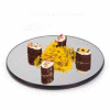 Geneva Lakeside 12" Round Rimless Glass Mirror Tray, 271