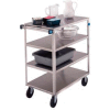 Lakeside® 353 Medium Duty Stainless Steel 4 Flush Shelf Cart 500 Lb Cap