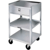 Lakeside® 356 inox équipement Stand, 3 étagères, 1 tiroir, capacité de 300 lb