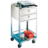 Stand de matériel en acier inoxydable Lakeside® 358, 2 étagères, 2 tiroirs, capacité de 300 lb
