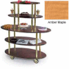 Geneva Lakeside Oval Dessert Display Cart w/ 5 Open Shelves, 37212-10