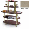Geneva Lakeside Oval Dessert Display Cart w/ 5 Open Shelves, 37212-09