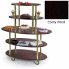 Geneva Lakeside Oval Dessert Display Cart w/ 5 Open Shelves, 37212-08