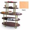Geneva Lakeside Rounded Oval Dessert Display Cart w/ 5 Open Shelves, 37212-03