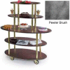 Geneva Lakeside Oval Dessert Display Cart w/ 5 Open Shelves, 37212-07