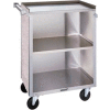 Lakeside® 610 3 Shelf Sd Bussing Cart - 27-3/4X16-1/2 Walnut