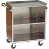 Lakeside® 622LM 3 Shelf Md Bussing Cart - 30-3/4X19 Light Maple