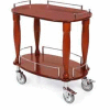Geneva Lakeside Serving Cart w/ Shelf & Top Rail, 70010