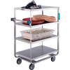 Lakeside® 761 HD Stainless Steel 4 Shelf Truck 3 Edges Up 700 Lb Cap