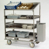 Lakeside® B597 Soiled Dish Sorting Cart - 1 Flat 3 Angled