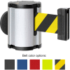 Barrière magnétique de ceinture rétractable de Lavi Industries, caisse de satin W/15' ceinture noire/jaune