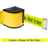 Barrière de ceinture rétractable d’entrepôt de Lavi Industries, ceinture jaune w/18' jaune néon de « prudence »