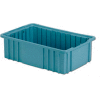 LEWISBins diviseur boîte NDC2050 16-1/2 "x 10-7/8" x 5", bleu clair - Qté par paquet : 8