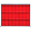 ST Drawer Layout, 24 Plastic Boxes 3" H