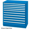 Cabinet de Lista 40-1/4" W tiroir, tiroir 10, 162 Compart - Classique bleu, Master Keyed
