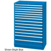 Lista 40-1/4" W Cabinet, tiroir 14, 222 Compart - Bleu vif, clé identique