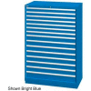 Lista 40-1/4" W Cabinet, tiroir 15, 243 Compart - Classique bleu, clé identique