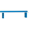 Étagère de montage réglable Lista avec bord carré stratifié, 72 « L x 15 « D, Bleu